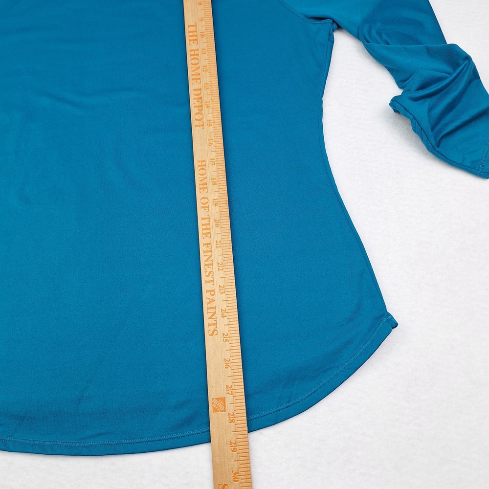 ClimateRight by Cuddl Duds Top Womens Large Blue Long Sleeve Thumbhole Layering - Picture 5 of 7